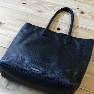 REBECCA MINKOFF Leather Tote Black